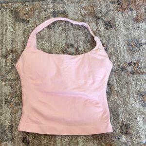 Women's Pink Halter Camisole Tank Top